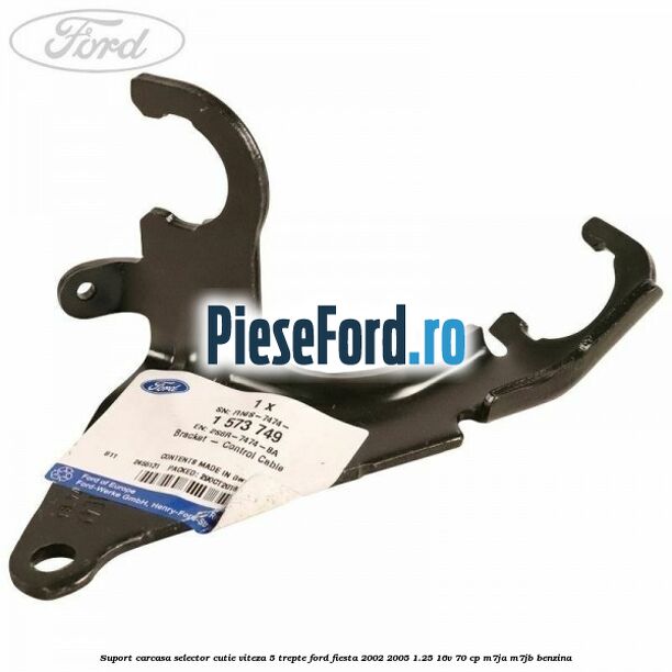 Suport carcasa selector cutie viteza 5 trepte Ford Fiesta 2002-2005 1.25 16V 70 cp M7JA, M7JB benzina