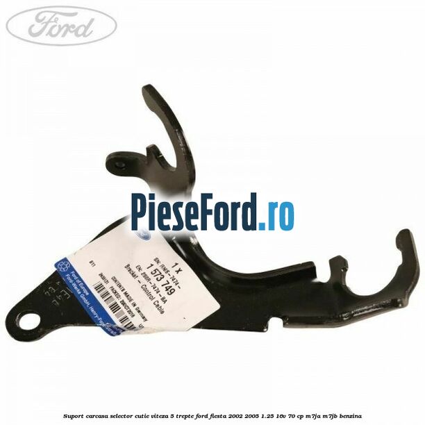 Suport carcasa selector cutie viteza 5 trepte Ford Fiesta 2002-2005 1.25 16V 70 cp M7JA, M7JB benzina