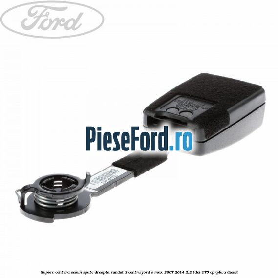 Suport centura scaun spate dreapta randul 3 centru Ford S-Max 2007-2014 2.2 TDCi 175 cp Q4WA diesel