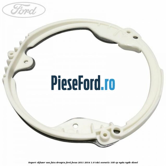Suport difuzor usa fata dreapta Ford Focus 2011-2014 1.6 TDCi ECOnetic 105 cp NGDA, NGDB diesel