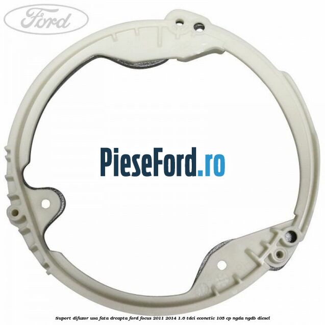 Suport difuzor usa fata dreapta Ford Focus 2011-2014 1.6 TDCi ECOnetic 105 cp NGDA, NGDB diesel