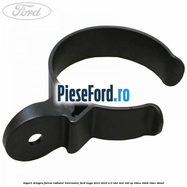 Suport dreapta furtun radiator intercooler Ford Kuga 2013-2016 2.0 TDCi 4x4 180 cp T8MA, T8MB, T8MC diesel