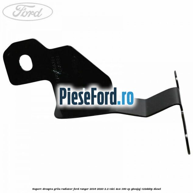 Suport dreapta grila radiator Ford Ranger 2016-2020 2.2 TDCi 4x4 160 cp GBVAJQJ, T22DD0P diesel