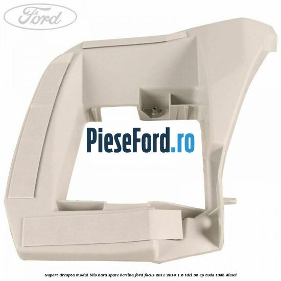 Suport dreapta modul BLIS bara spate berlina Ford Focus 2011-2014 1.6 TDCi 95 cp T3DA, T3DB diesel
