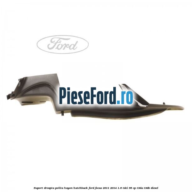 Suport dreapta polita hayon hatchback Ford Focus 2011-2014 1.6 TDCi 95 cp T3DA, T3DB diesel