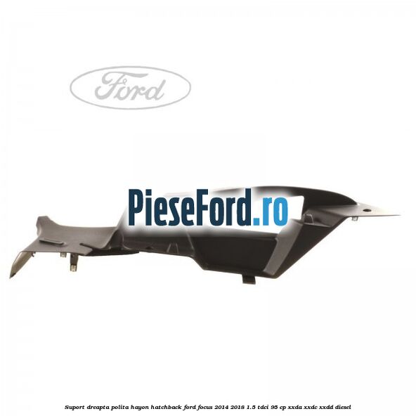 Suport dreapta polita hayon hatchback Ford Focus 2014-2018 1.5 TDCi 95 cp XXDA, XXDC, XXDD diesel