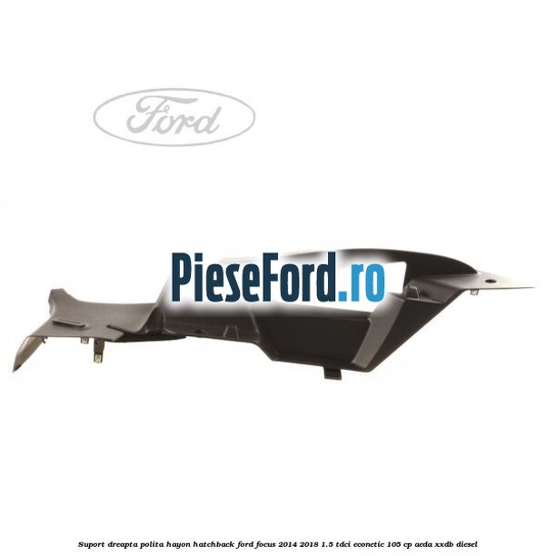 Suport dreapta polita hayon hatchback Ford Focus 2014-2018 1.5 TDCi ECOnetic 105 cp AEDA, XXDB diesel
