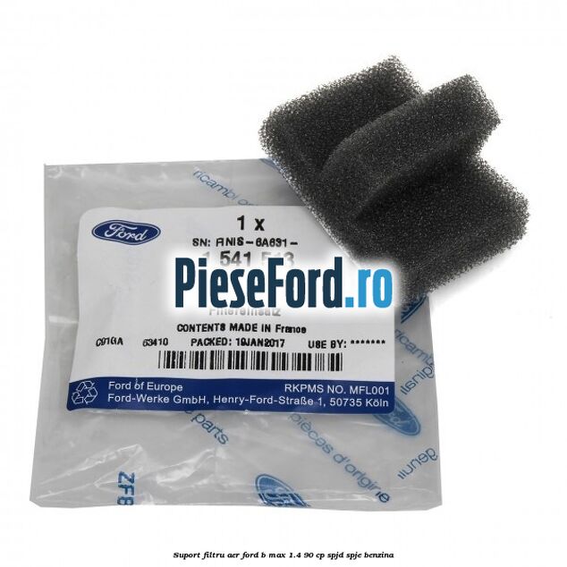Suport filtru aer Ford B-Max 1.4 90 cp SPJD, SPJE benzina