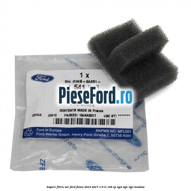 Suport filtru aer Ford Fiesta 2013-2017 1.6 Ti 105 cp IQJA, IQJC, IQJE benzina