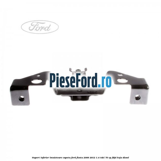 Suport inferior incuietoare capota Ford Fiesta 2008-2012 1.4 TDCi 70 cp F6JD, KVJA diesel