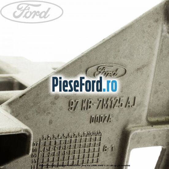 Suport metalic carcasa acumulator Ford Ka 1996-2008 1.3 i 50 cp JJB benzina