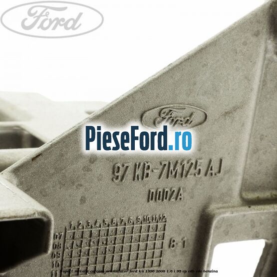 Suport metalic carcasa acumulator Ford Ka 1996-2008 1.6 i 95 cp CDB, CDC benzina