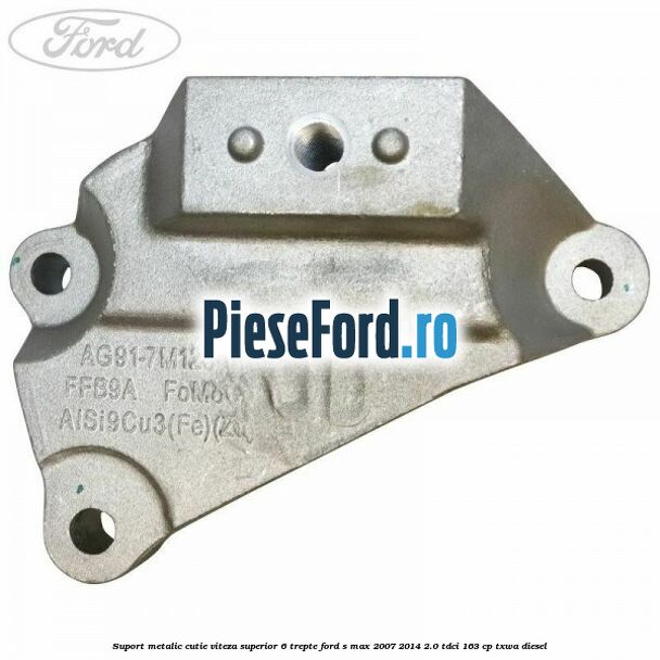 Suport metalic cutie viteza superior 6 trepte Ford S-Max 2007-2014 2.0 TDCi 163 cp TXWA diesel