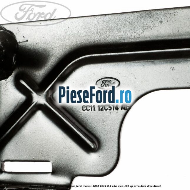 Suport metalic modul ECU superior Ford Transit 2006-2014 2.2 TDCi RWD 100 cp DRRA, DRRB, DRRC diesel