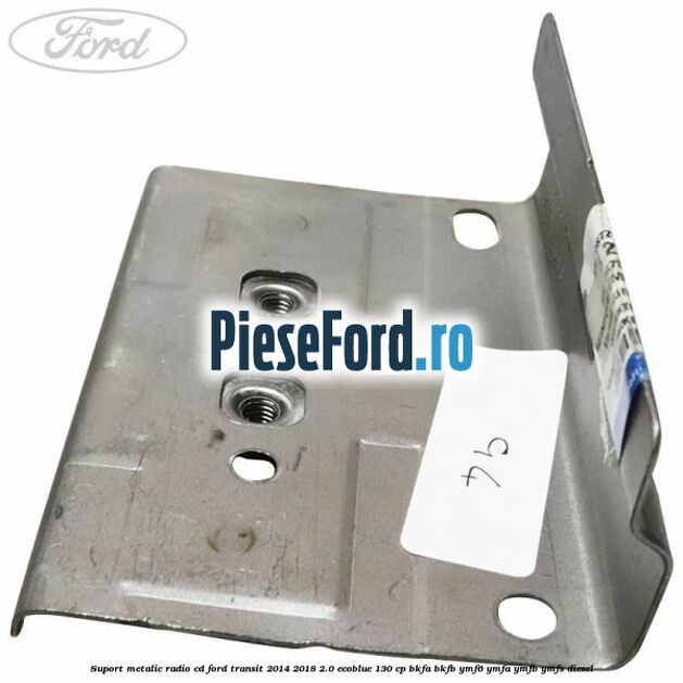Suport metalic radio cd Ford Transit 2014-2018 2.0 EcoBlue 130 cp BKFA, BKFB, YMF6, YMFA, YMFB, YMFS diesel