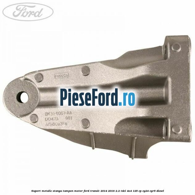 Suport metalic stanga tampon motor Ford Transit 2014-2018 2.2 TDCi 4x4 125 cp CY24, CYR5 diesel