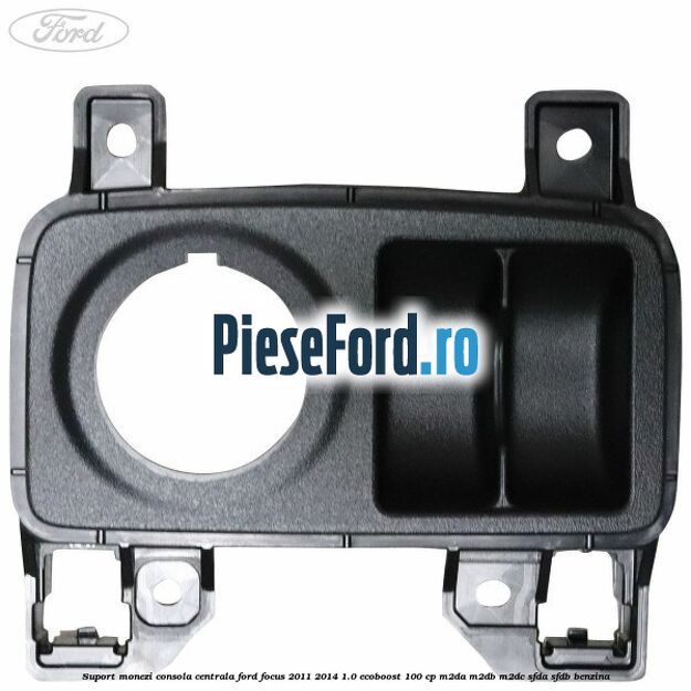 Suport monezi consola centrala Ford Focus 2011-2014 1.0 EcoBoost 100 cp Suport monezi consola centrala Ford Focus 2011-2014 1.0 EcoBoost 100 cp M2DA, M2DB, M2DC, SFDA, SFDB benzina