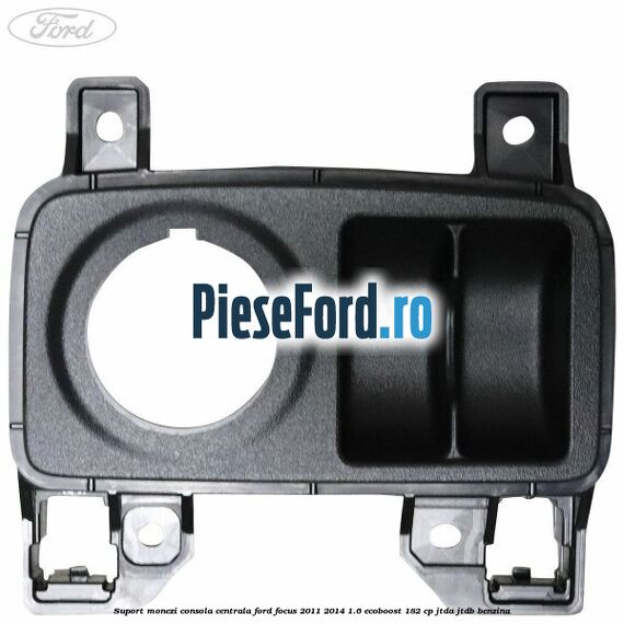 Suport monezi consola centrala Ford Focus 2011-2014 1.6 EcoBoost 182 cp JTDA, JTDB benzina