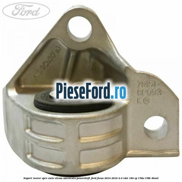 Suport motor spre cutie viteza automata Powershift Ford Focus 2014-2018 2.0 TDCi 150 cp Suport motor spre cutie viteza automata Powershift Ford Focus 2014-2018 2.0 TDCi 150 cp T7DA, T7DB diesel