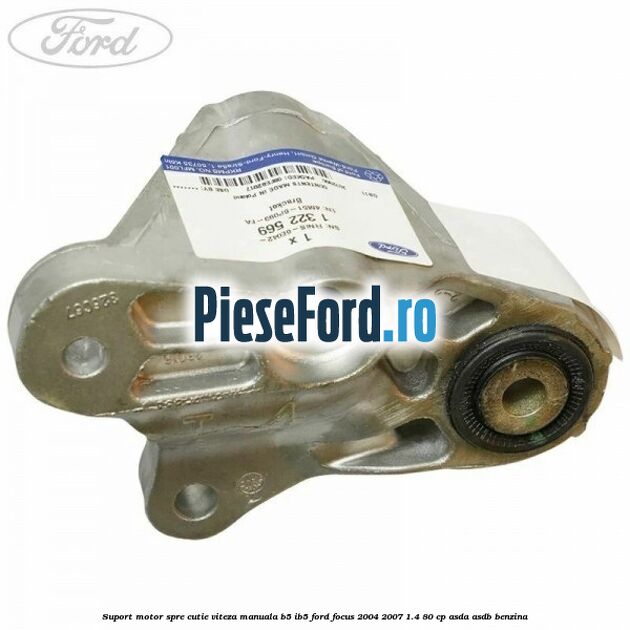 Suport motor spre cutie viteza manuala B5/IB5 Ford Focus 2004-2007 1.4 80 cp ASDA, ASDB benzina