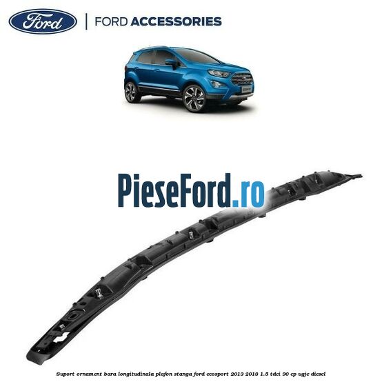 Suport ornament bara longitudinala plafon stanga Ford EcoSport 2013-2018 1.5 TDCi 90 cp Suport ornament bara longitudinala plafon stanga Ford EcoSport 2013-2018 1.5 TDCi 90 cp UGJE diesel