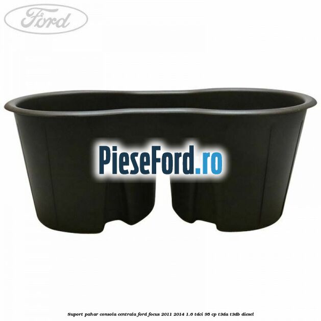 Suport pahar consola centrala Ford Focus 2011-2014 1.6 TDCi 95 cp T3DA, T3DB diesel