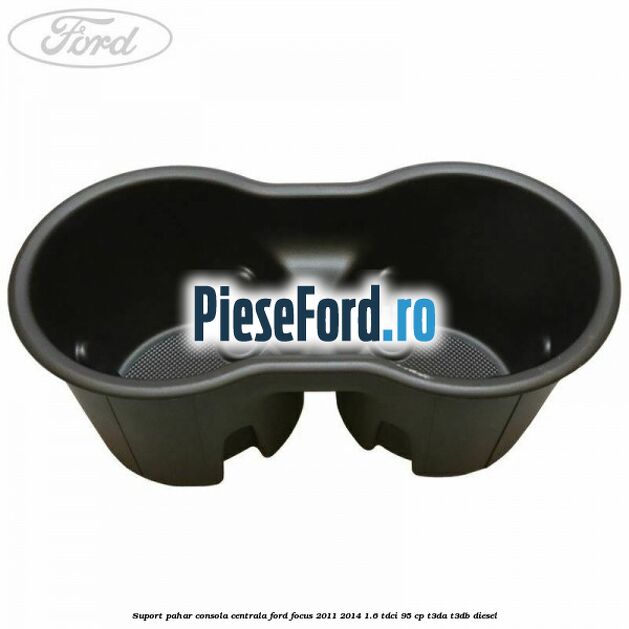 Suport pahar consola centrala Ford Focus 2011-2014 1.6 TDCi 95 cp T3DA, T3DB diesel
