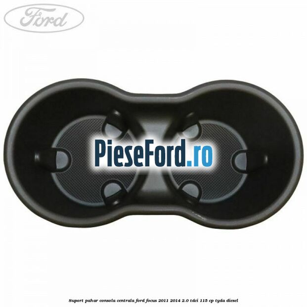 Suport pahar consola centrala Ford Focus 2011-2014 2.0 TDCi 115 cp TYDA diesel