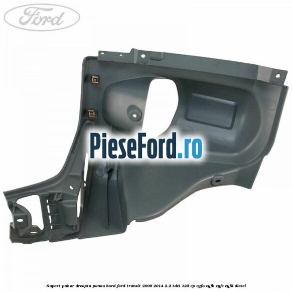 Suport pahar dreapta panou bord Ford Transit 2006-2014 2.2 TDCi 125 cp CYFA, CYFB, CYFC, CYFD diesel