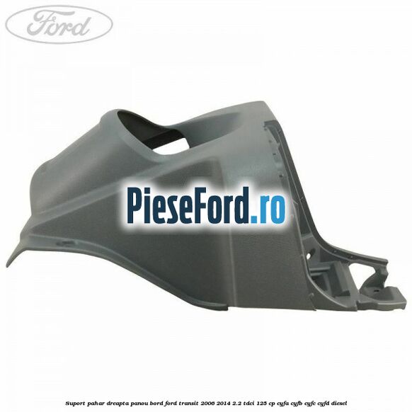 Suport pahar dreapta panou bord Ford Transit 2006-2014 2.2 TDCi 125 cp CYFA, CYFB, CYFC, CYFD diesel
