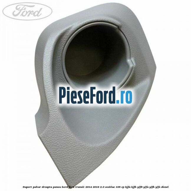Suport pahar dreapta panou bord Ford Transit 2014-2018 2.0 EcoBlue 105 cp BJFA, BJFB, YLF6, YLFA, YLFB, YLFS diesel