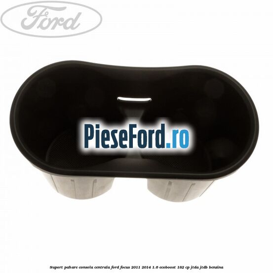 Suport pahare consola centrala Ford Focus 2011-2014 1.6 EcoBoost 182 cp JTDA, JTDB benzina