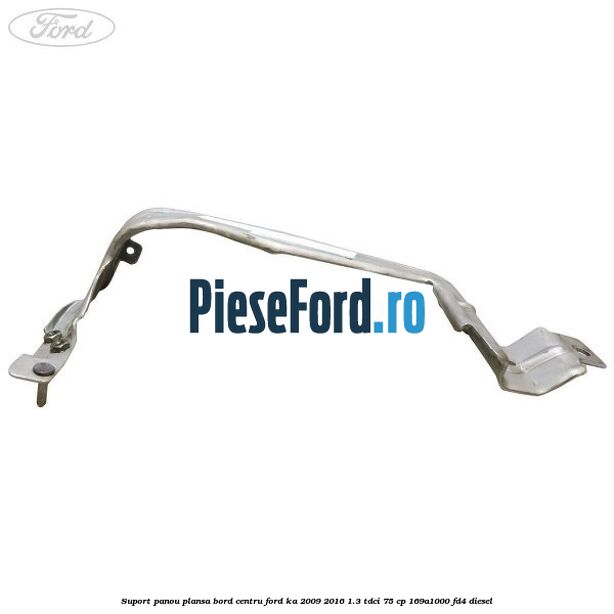 Suport panou plansa bord centru Ford Ka 2009-2016 1.3 TDCi 75 cp 169A1000, FD4 diesel