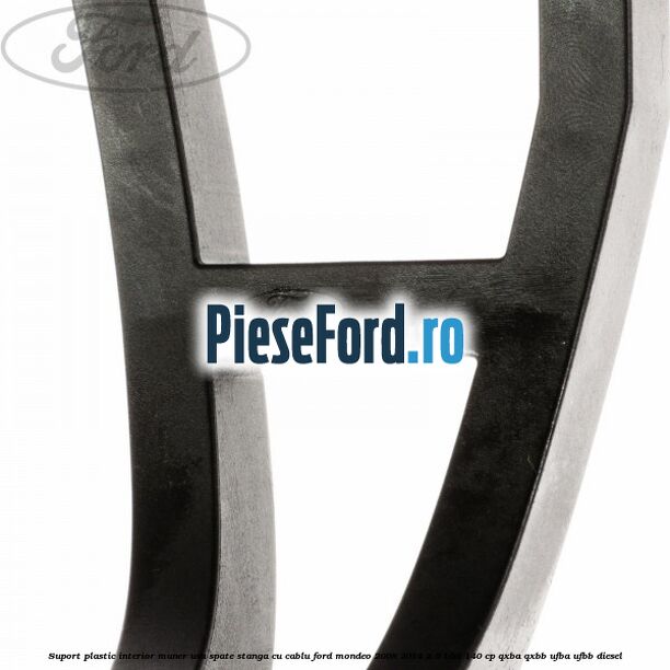 Suport plastic interior maner usa spate stanga cu cablu Ford Mondeo 2008-2014 2.0 TDCi 140 cp QXBA, QXBB, UFBA, UFBB diesel