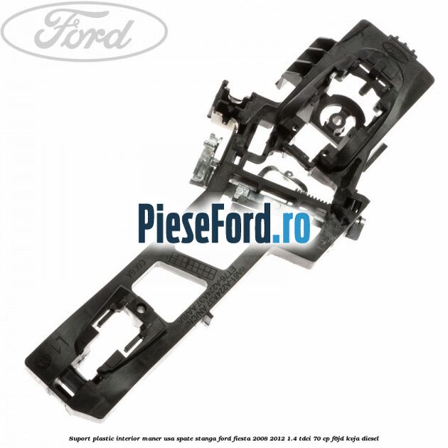 Suport plastic interior maner usa spate stanga Ford Fiesta 2008-2012 1.4 TDCi 70 cp F6JD, KVJA diesel