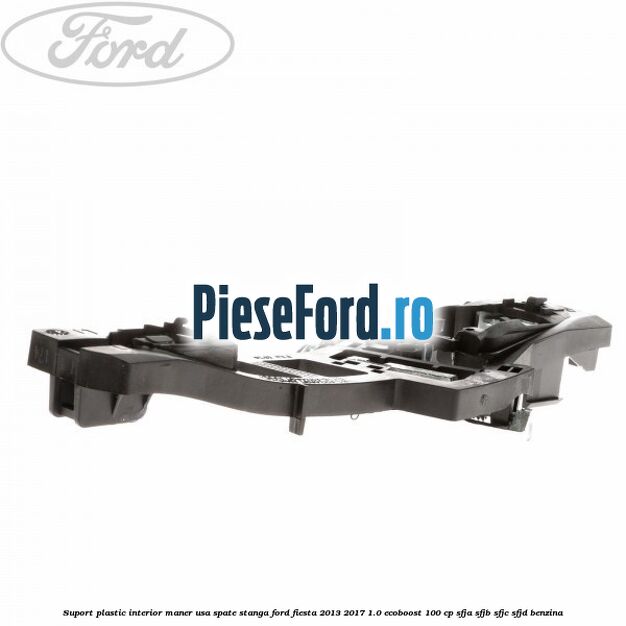 Suport plastic interior maner usa spate stanga Ford Fiesta 2013-2017 1.0 EcoBoost 100 cp SFJA, SFJB, SFJC, SFJD benzina