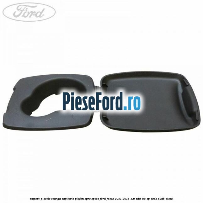 Suport plastic stanga tapiterie plafon spre spate Ford Focus 2011-2014 1.6 TDCi 95 cp T3DA, T3DB diesel