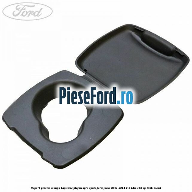 Suport plastic stanga tapiterie plafon spre spate Ford Focus 2011-2014 2.0 TDCi 163 cp TXDB diesel