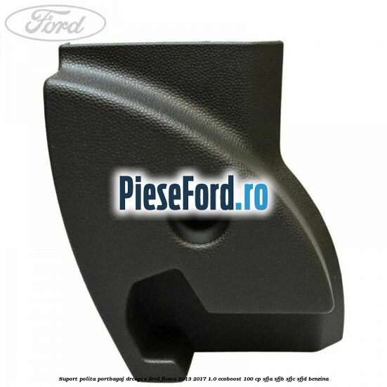 Suport polita portbagaj dreapta Ford Fiesta 2013-2017 1.0 EcoBoost 100 cp SFJA, SFJB, SFJC, SFJD benzina