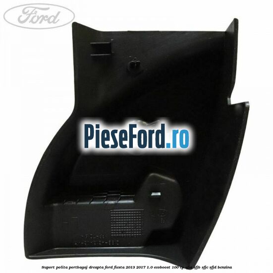 Suport polita portbagaj dreapta Ford Fiesta 2013-2017 1.0 EcoBoost 100 cp SFJA, SFJB, SFJC, SFJD benzina