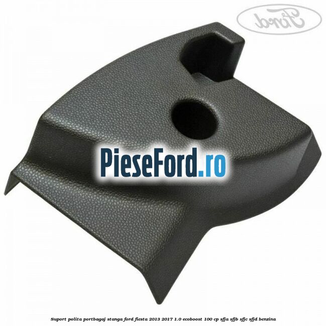 Suport polita portbagaj stanga Ford Fiesta 2013-2017 1.0 EcoBoost 100 cp SFJA, SFJB, SFJC, SFJD benzina