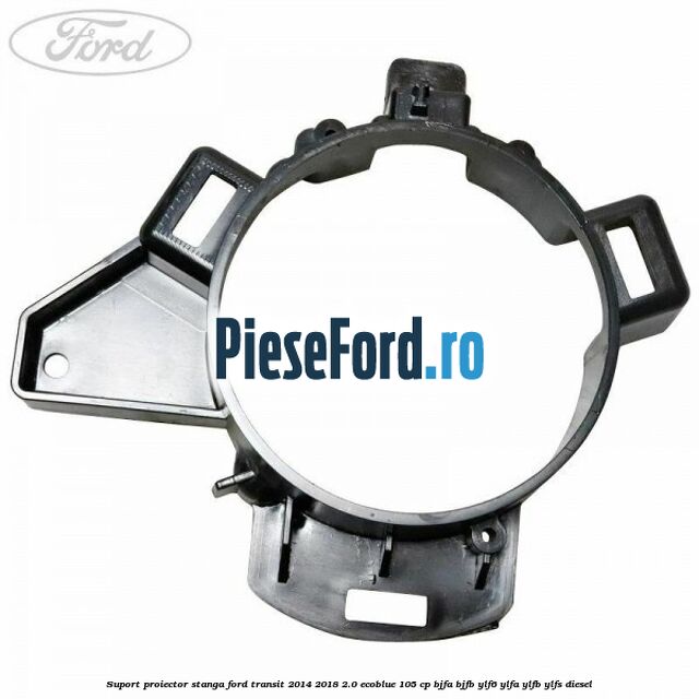 Suport proiector stanga Ford Transit 2014-2018 2.0 EcoBlue 105 cp BJFA, BJFB, YLF6, YLFA, YLFB, YLFS diesel