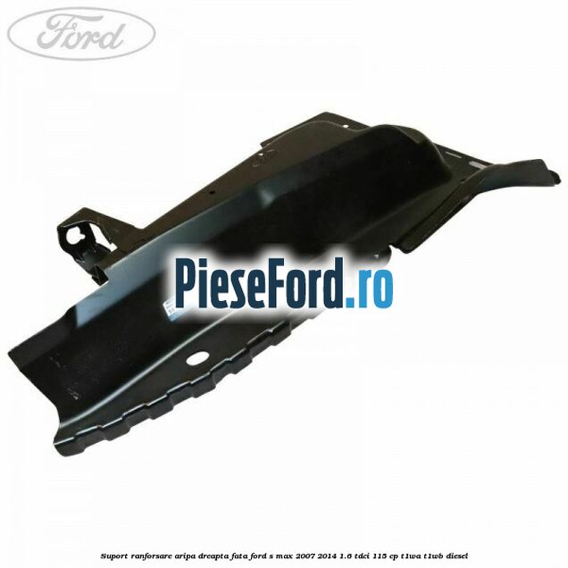 Suport ranforsare aripa dreapta fata Ford S-Max 2007-2014 1.6 TDCi 115 cp T1WA, T1WB diesel