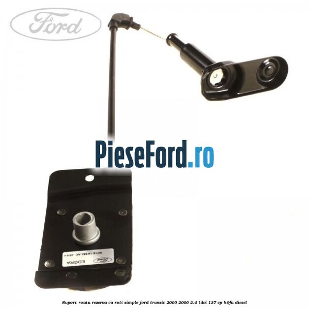 Suport roata rezerva cu roti simple Ford Transit 2000-2006 2.4 TDCi 137 cp H9FA diesel