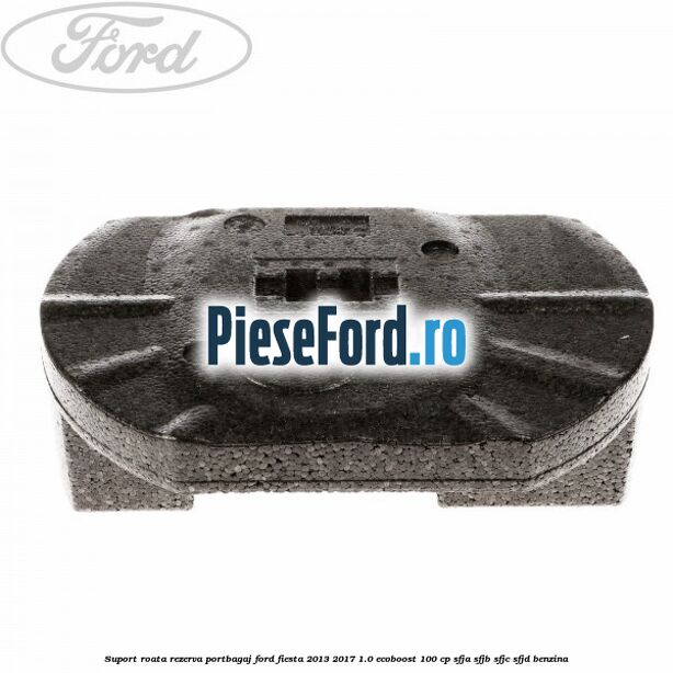 Suport roata rezerva portbagaj Ford Fiesta 2013-2017 1.0 EcoBoost 100 cp SFJA, SFJB, SFJC, SFJD benzina