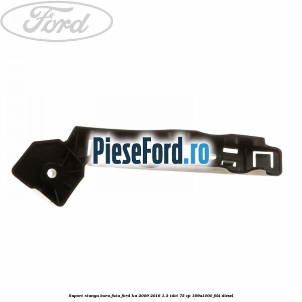 Suport stanga bara fata Ford Ka 2009-2016 1.3 TDCi 75 cp 169A1000, FD4 diesel