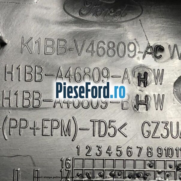 Suport stanga polita hayon VAN Ford Fiesta 2017-2023 1.5 EcoBoost ST 200 cp YZJA benzina