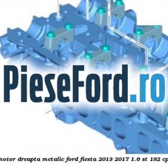 Suport tampon motor dreapta metalic Ford Fiesta 2013-2017 1.6 ST 182 cp JTJA, JTJB benzina