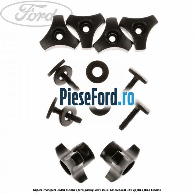 Suport transport cadru bicicleta Ford Galaxy 2007-2014 1.6 EcoBoost 160 cp JTWA, JTWB benzina