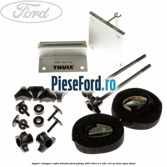 Suport transport cadru bicicleta Ford Galaxy 2007-2014 2.0 TDCi 115 cp KLWA, TYWA diesel